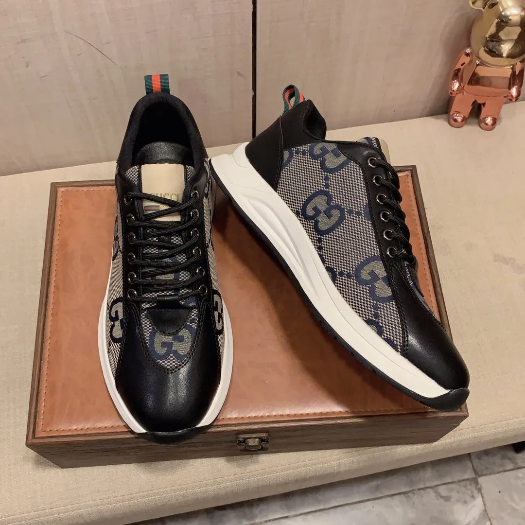 Men's Men's Shoes💰420💰💰🎩🎩[Lightning][Lightning] "Gucci*" The latest and most popular casual sports shoes, top brand [seduce] luxury~purchase, top~quality. [Strong] The upper is made of imported breathable cowhide with material ➕ breathable sheepskin feet (•) and fine workmanship. The original stylish and stylish soft rubber wear-resistant and non-slip outsole is light and comfortable on the feet. The real thing looks better when photographed in real life. 122: code: 38-44, can be customized to 45, 2️⃣ colors available